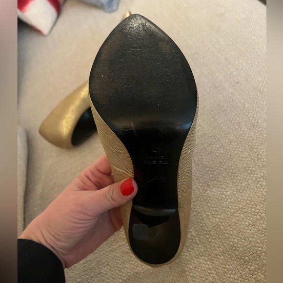 Like New Giuseppe Zanotti Gold Lizard Pumps - Picture 5 of 7